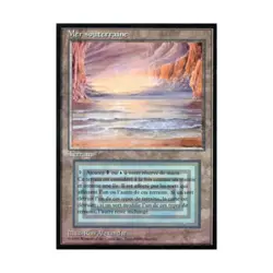 WOTC MtG FBB French Underground Sea (French) EX - Image 1