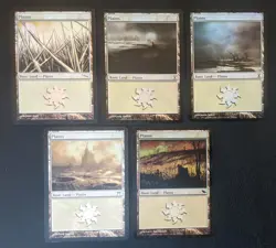 5 x FOIL Plains - Mirrodin+ - MTG Magic the Gathering - Land - Image 1