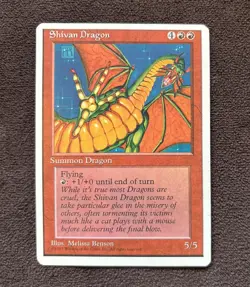 Magic The Gathering Deckmaster Shivan Dragon 1995 - Image 1