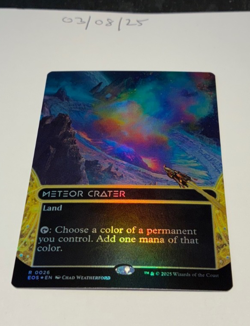 Magic the Gathering MTG Meteor Crater (026) x1 Rare FOIL Card NM/M Stellar - Image 1