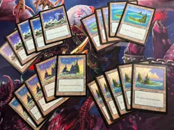 Magic the Gathering MTG Urza's Saga basic Land Set 100x 5 of each art, Avon - Image 2
