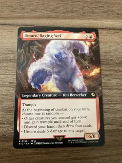Umaro, Raging Yeti (Extended Art) 156 MTG Commander: FINAL FANTASY R NM - Image 1