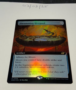 Magic the Gathering MTG Thrumming Hivepool x1 Rare Extended FOIL Card NM/M - Image 1