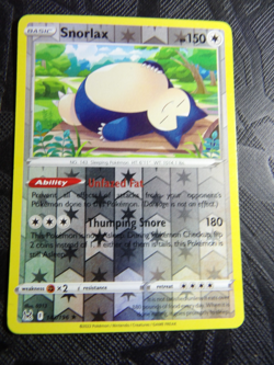 Pokemon Card Snorlax Lost Origin Reverse Holo Rare 143/196 - Image 1