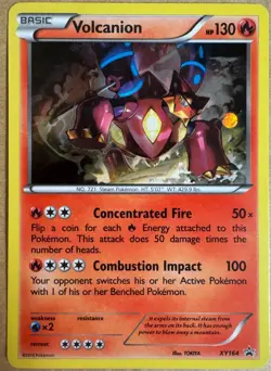Volcanion Cosmos Holo XY164 XY Promo Pokemon Near Mint - Image 1