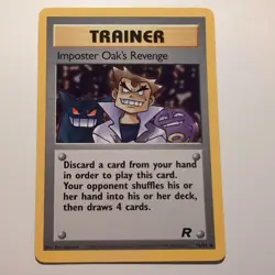 Imposter Oak's Revenge - Pokemon TCG Karte - Team Rocket - 76/82 - 2000, English - Image 1