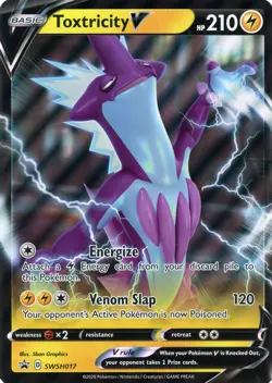 Pokemon TCG Toxtricity V (Jumbo) SWSH017 Black Star Promo OVERSIZED - Image 1