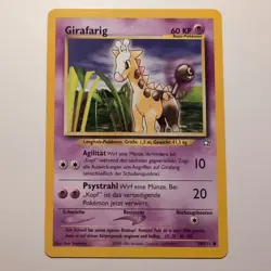 Girafarig / Girafarig - Pokemon TCG Karte - Neo Genesis - 58/111 - 2000, Deutsch - Image 1