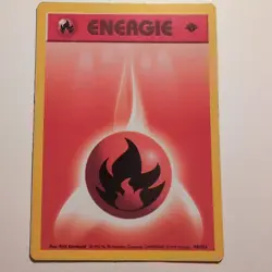 Feuer-Energie - Pokemon TCG Karte - Base Set 1. Edition, 98/102 - 1999 - Deutsch - Image 1