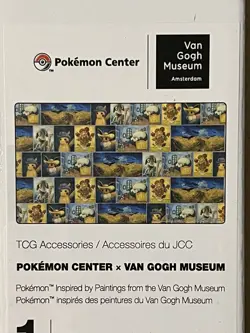 Pokemon Center x Van Gogh Pikachu Eevee￼Inspired by Paintings Playmat IN HAND - Image 1