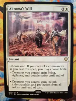 Akroma's Will Magic The Gathering Card, Commander Legends, 003/361 - Image 1