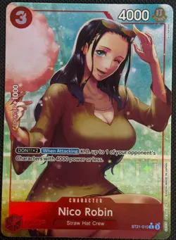 Nico Robin ST21-010 Parallel C EX Gears ST21 One Piece Card - Image 1