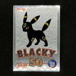 Pokemon Card Umbreon Blacky Silver Foil Meiji Get Card Promo 2000 Japanese - Image 2