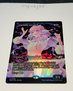 Magic the Gathering MTG Starfield Vocalist x1 B'less FOIL Card NM/M Anime - Image 1
