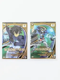 SAMPLE SET + Setsuna+ GN-0000 00 Gundam Arsenal Base Mobile Suit Card - Image 1