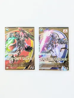 SAMPLE NuGundam Sazabi Char's Counterattack Gundam Arsenal Base Mobile Suit Card - Image 1