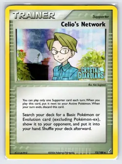 Celio's Network 73/100 2006 EX Crystal Guardians Pokemon Card Reverse Holo - Lp - Image 1