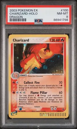 Charizard 100/97 EX Dragon Holo Secret Rare 2003 Pokemon TCG Card PSA 8 NM-MT - Image 1