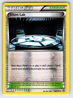 Silent Lab 140/160 2015 XY Primal Clash Pokemon Card Reverse Holo Trainer - Vlp - Image 1