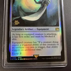 Final Fantasy MtG Masamune Sephiroth Foil Prerelease Card English - Image 3
