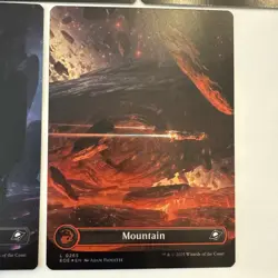 FOIL Edge of Eternities Full Art Borderless Basic Lands Complete 5x Paquette NM - Image 5