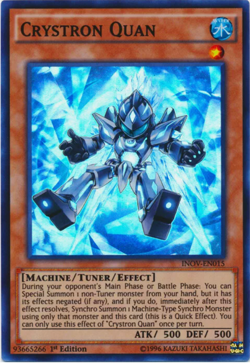 Yu-Gi-Oh! Crystron Quan - INOV-EN015 - Super Rare - NM/M - NEW - Image 1