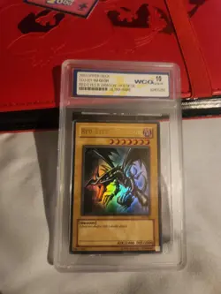 Yu-Gi-Oh Red-Eyes Black Dragon Card 2003 SDJ WCG 10 GEM MT ULTRA RARE HOLO - Image 1