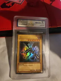 Yu-Gi-Oh Red-Eyes Black Dragon Card 2003 SDJ WCG 10 GEM MT ULTRA RARE HOLO - Image 2