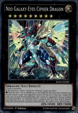 Neo Galaxy-Eyes Cipher Dragon EU 1st Ed Super RATE-EN049 Yu-Gi-Oh! - Image 1