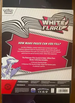 Pokemon TCG: Scarlet & Violet White Flare Binder Collection - FACTORY SEALED! - Image 2