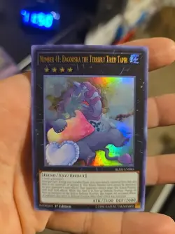Number 41: Bagooska The Terribly Tired Tapir Ultra Rare BLRR-EN085 Yugioh Nm - Image 1