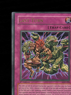 Yu-Gi-Oh Last Turn LOD-099 1st Edition Ultra Rare Misprint Miscut NA 2003 - Image 4