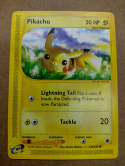 Pikachu 124/165 Expedition Base Set Pokemon Card Near Mint Condition - Image 1