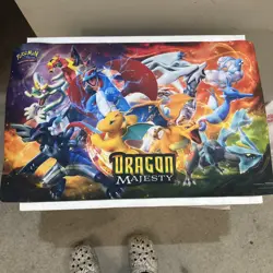 Pokemon Trading Card Game Play Mat Dragon Majesty Mouse Pad - Image 1