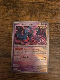 Pokemon FLUTTER MANE 043/131 Prismatic Evolutions MASTER BALL Rev Holo - NM - Image 1
