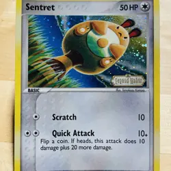 2006 Sentret 62/92 EX Legend Maker Stamped Holo English Pokemon Card - Image 1