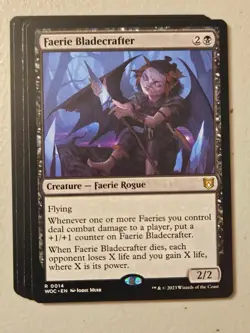 MTG l Faerie Bladecrafter (x4 Playset) | (NM) Wilds of Eldraine Commander - Image 1