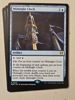 MTG l Midnight Clock (x4 Playset) | (NM) Wilds of Eldraine Commander - Image 1