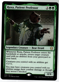Ruxa, Patient Professor 066/081 Non Foil Rare Commander 2021 MTG Near Mint - Image 1