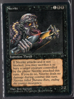 Necrite (Spencer) 1994 Vintage Common Fallen Empires Magic The Gathering NM - Image 1