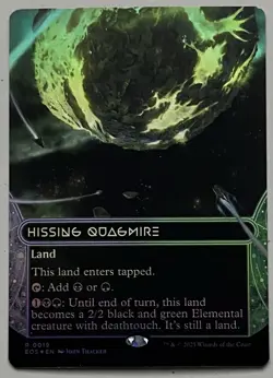 MTG Edge of Eternities: Stellar Sights Hissing Quagmire Land RARE FOIL #0019 - Image 1