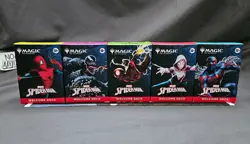 SDCC 2025 Magic The Gathering x Marvel Spider-Man Complete 5 Deck Set w/ Playmat - Image 2