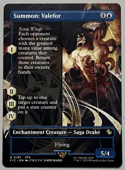 MTG Final Fantasy Commander Summon: Valefor Enchantment Creature RARE REGULAR - Image 1