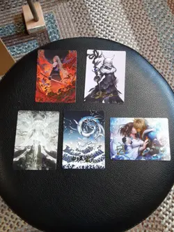 MTG Art Series Final Fantasy GOLD SIGNATURE Lot of 5 - NM - Nibelheim Aflame #35 - Image 1