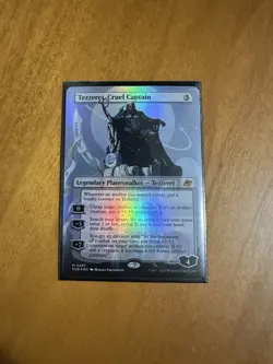 x1 MTG EOE Tezzeret Cruel Captain Foil Extended Art Pack Fresh 0287 - Image 1