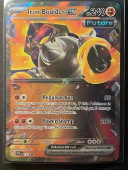 Pokemon TCG Iron Boulder EX SVP147 Holo Black Star Promo - Image 1