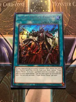 ** TRIPLE TACTICS THRUST ** 1ST EDITION ORIGINAL SECRET RARE PHHY-EN069 YUGIOH! - Image 1