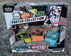 Pokemon Black Bolt & White Flare Unova Poster Collection Box NEW Factory Sealed - Image 1
