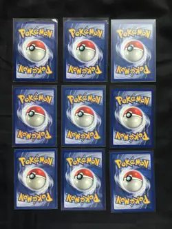 Pokemon Cards: Shadowless Base Set 60 Card Non-Holo Lot - Image 2
