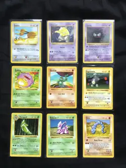 Pokemon Cards: Shadowless Base Set 60 Card Non-Holo Lot - Image 5
